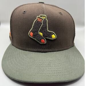 New Era 1999 59FIFTY MLB Boston Red Sox Fitted Hat Side Patch Cap  7 1/4 USED